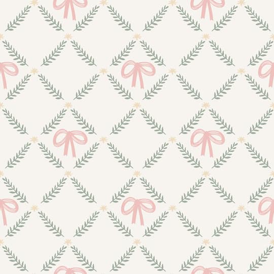 Designs Direct Heirloom Bow Trellis Peel & Stick Wallpaper